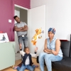 G. B. London. From Cape Verde. Patrick Lopes and from Cameroon, Germaine Lopes, with their son Jahden (3)